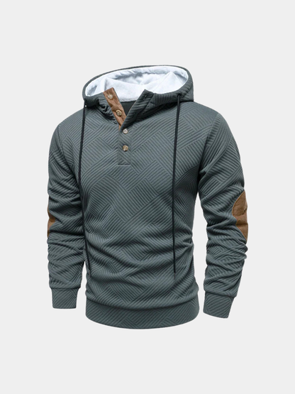 Ethan | Men's Slim-Fit Half-Button Pullover Jumper for Winter