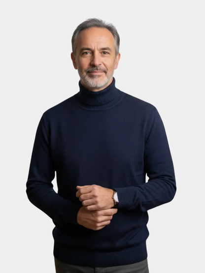 Leo | Men's Classic Turtleneck Pullover Jumper for Winter