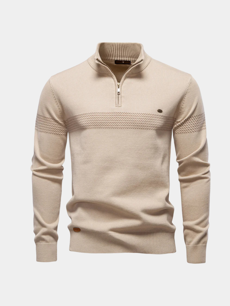 Hugo | Men's Classic Half-Zip Knit Pullover Jumper for Winter