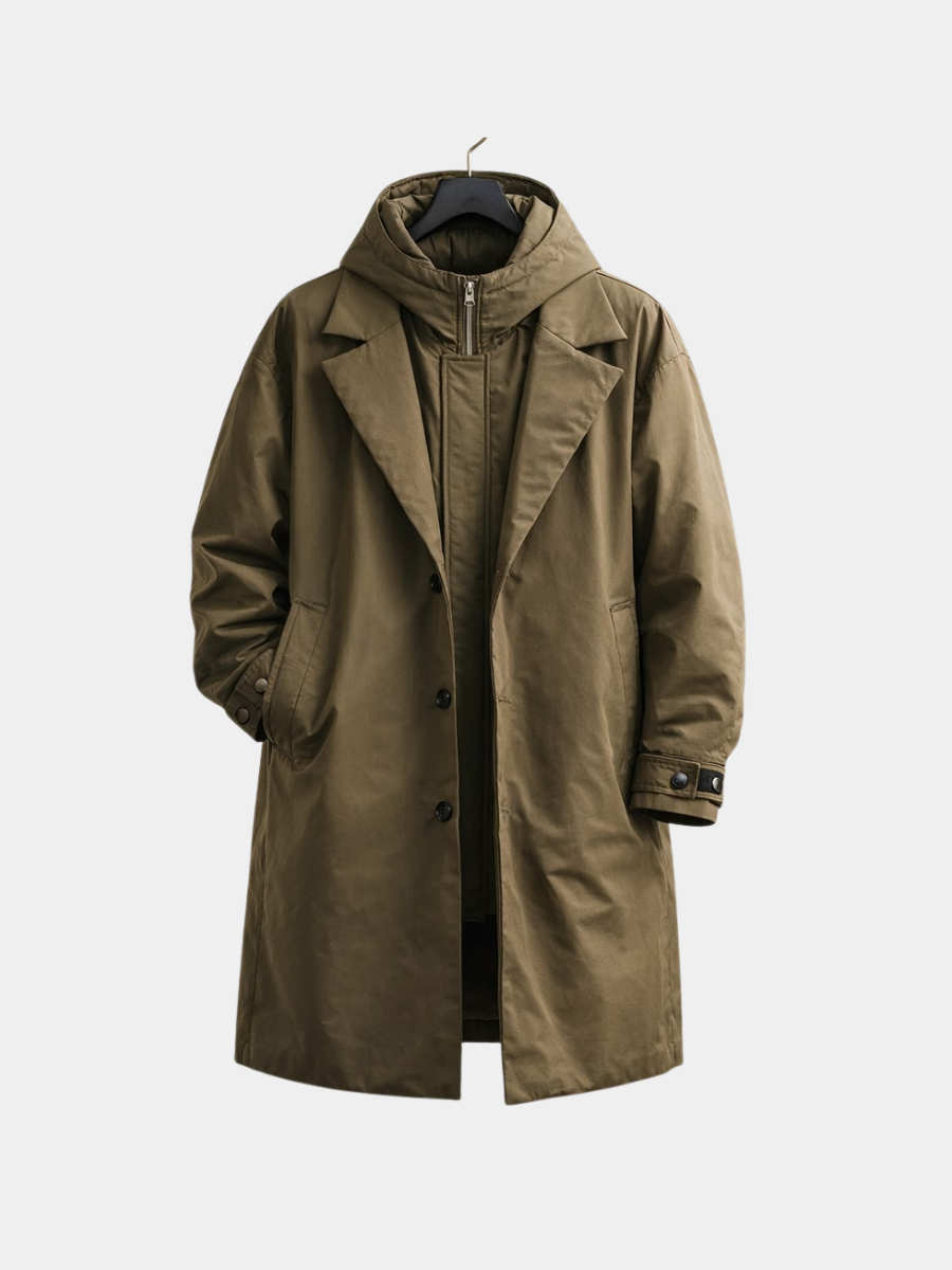 Arthur | Men's Classic Long Overcoat for Winter