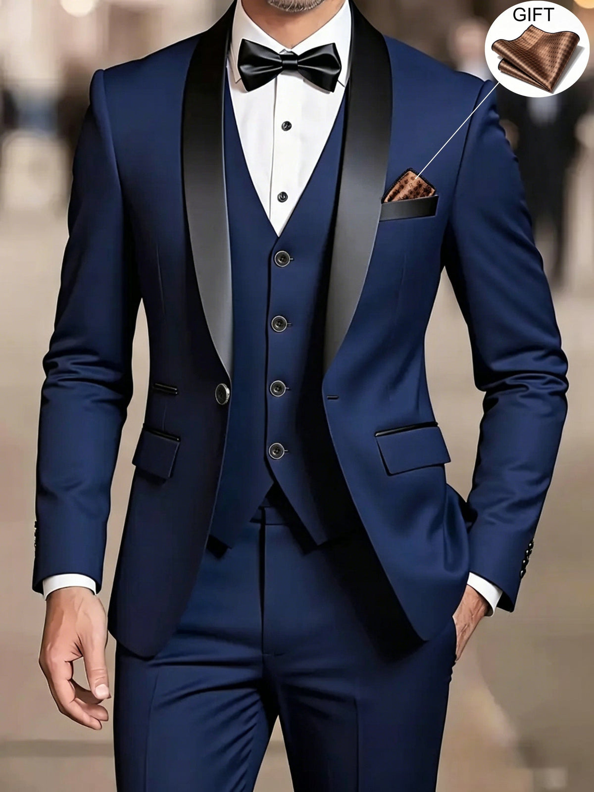 Louis | Men's Elegant Shawl Collar Suit