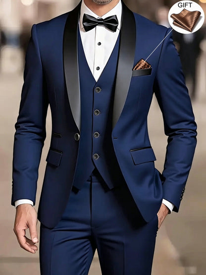 Louis | Men's Elegant Shawl Collar Suit