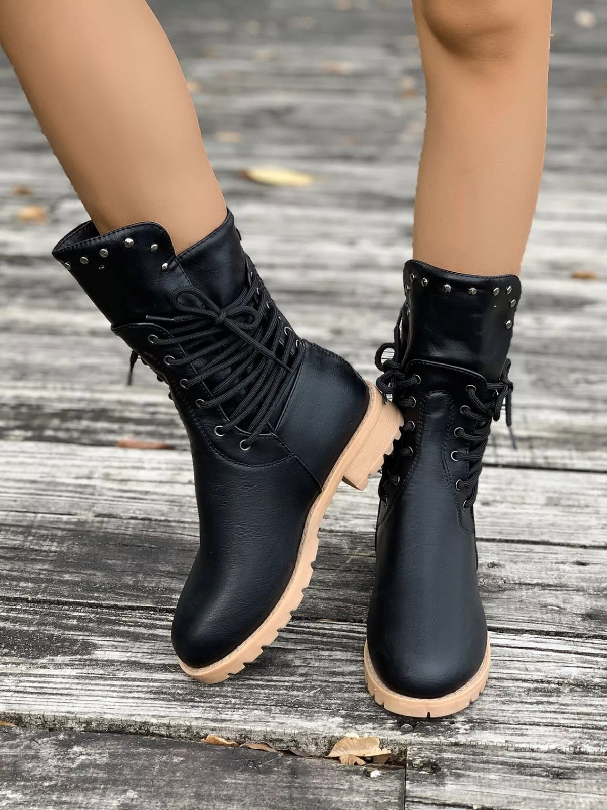 Susan | Women's Elegant Round-Toe Block Heel Boots