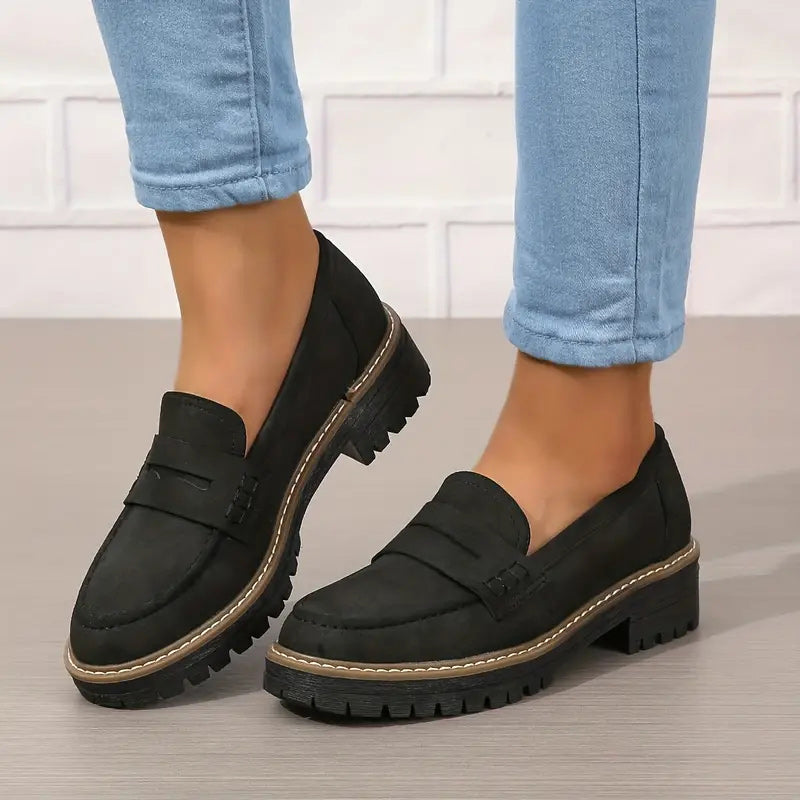 Anine | Women's Stylish Chunky Platform Loafers