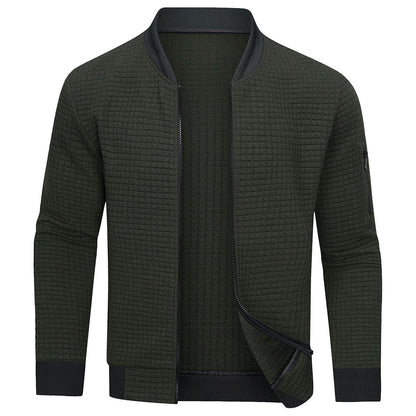 Darrell | Men's Quilted Bomber Jacket with Zip-Up Front
