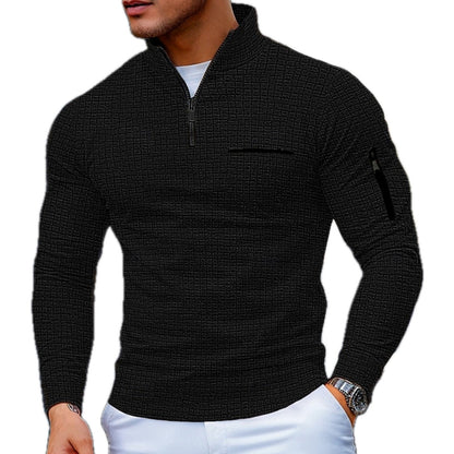 Sebastian | Men's Colour-Block Half-Zip Jumper for Winter