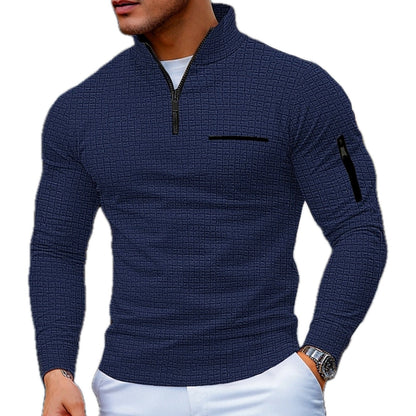 Sebastian | Men's Colour-Block Half-Zip Jumper for Winter