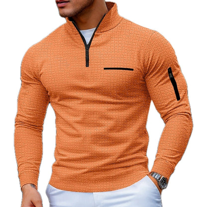 Sebastian | Men's Colour-Block Half-Zip Jumper for Winter