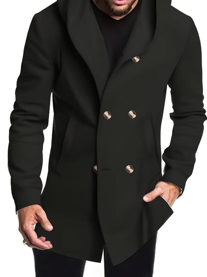 Harvey | Men's Classic Tweed Hooded Coat for Winter