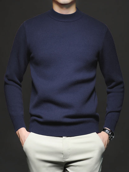 Leo | Men's Cosy High-Neck Knit Pullover for Winter