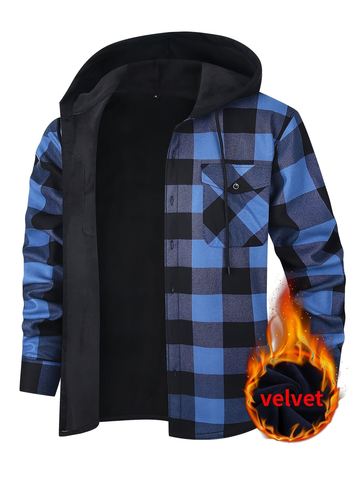 Adam | Men's Stylish Plaid Hooded Jacket