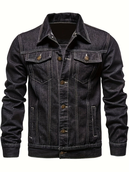 James | Men's Lapel Denim Jacket