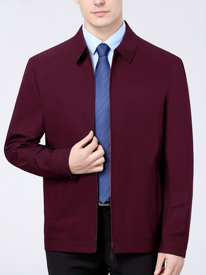 Joshua | Men's Zipper Lapel Jacket