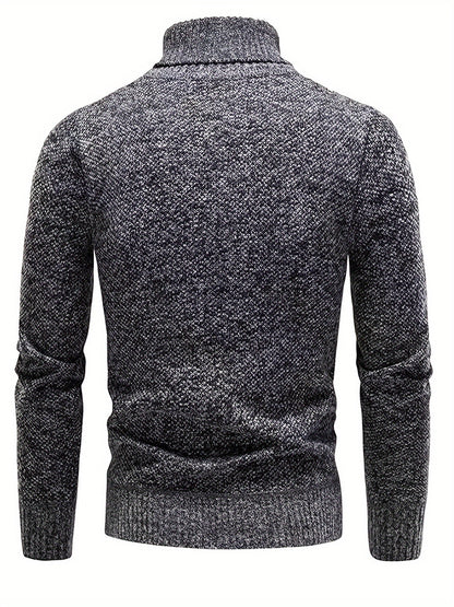 Ryan | Men's Rib-Knit Lapel Jumper for Winter