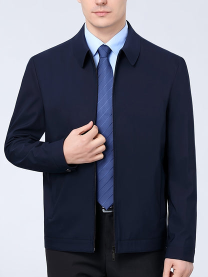 Joshua | Men's Zipper Lapel Jacket