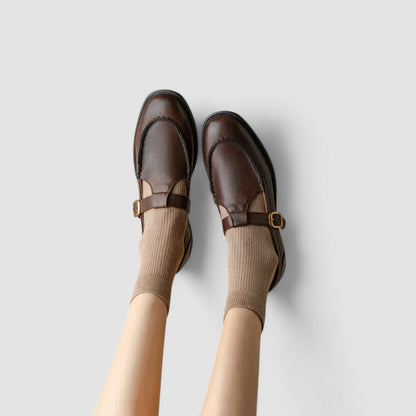 Tina | Women's Closed-Toe Buckle Mary Jane Shoes