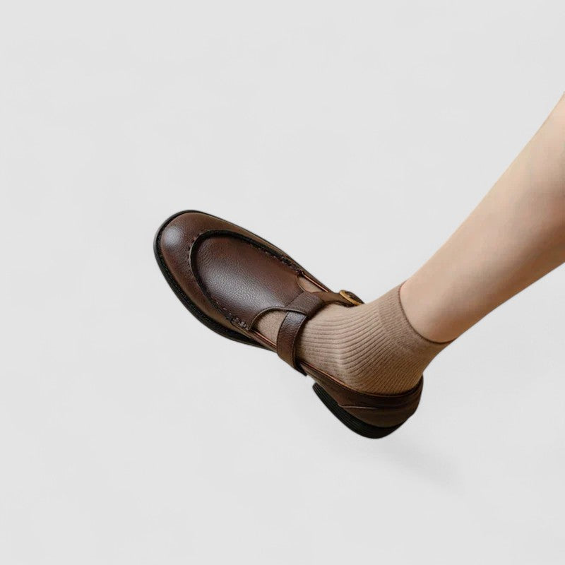 Tina | Women's Closed-Toe Buckle Mary Jane Shoes