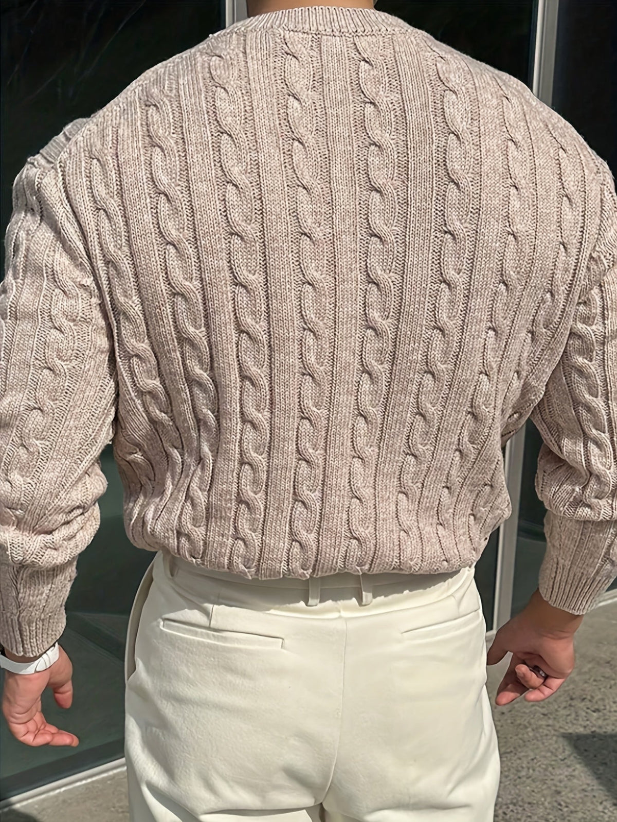 Albie | Men's Stylish Twisted-Knit Jumper for Winter