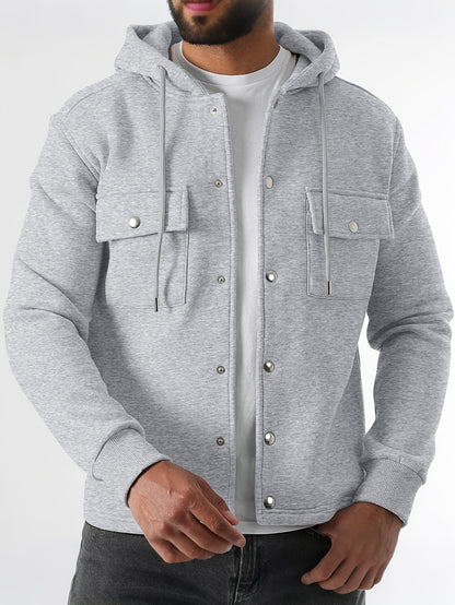 Harry | Men's Classic Solid-Knit Hoodie for Winter