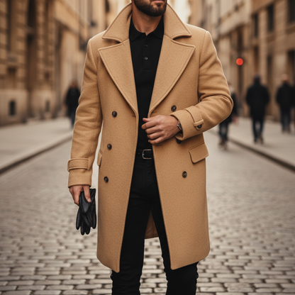 Kai | Men's Classic Wool Coat for Winter