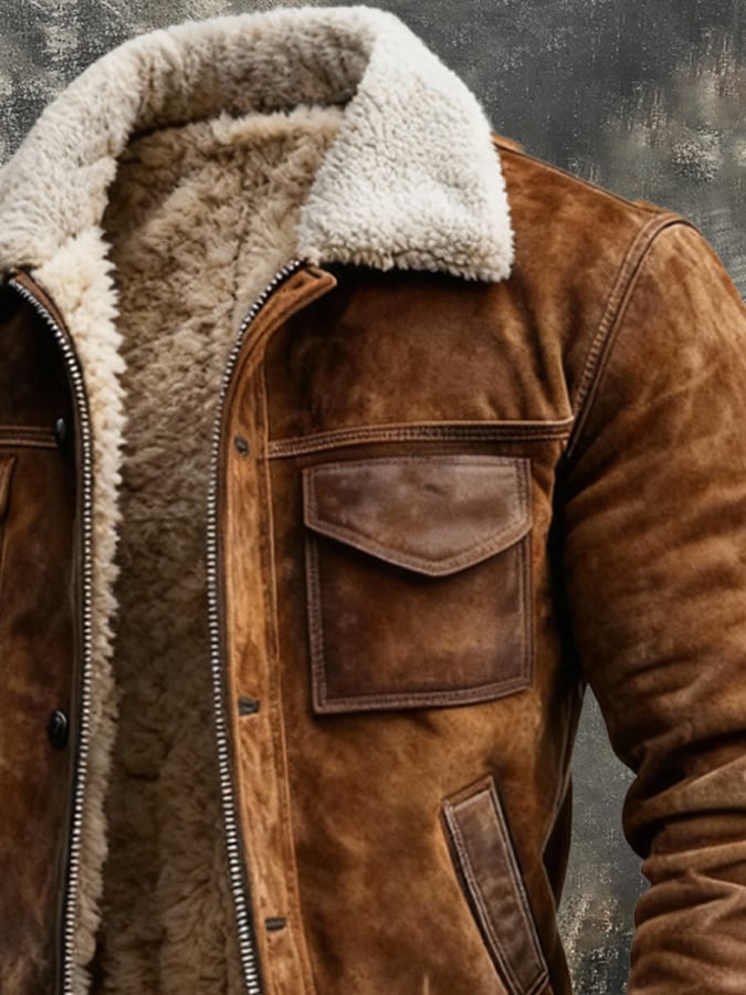 Joshua | Men's Cosy Sherpa-Lined Jacket for Winter