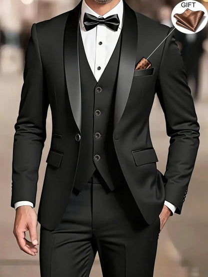 James | Men's Elegant Shawl Suit Set