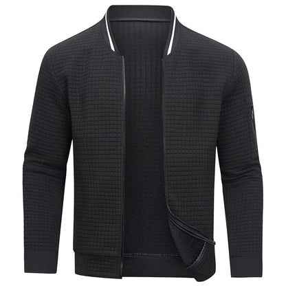 Darrell | Men's Quilted Bomber Jacket with Zip-Up Front