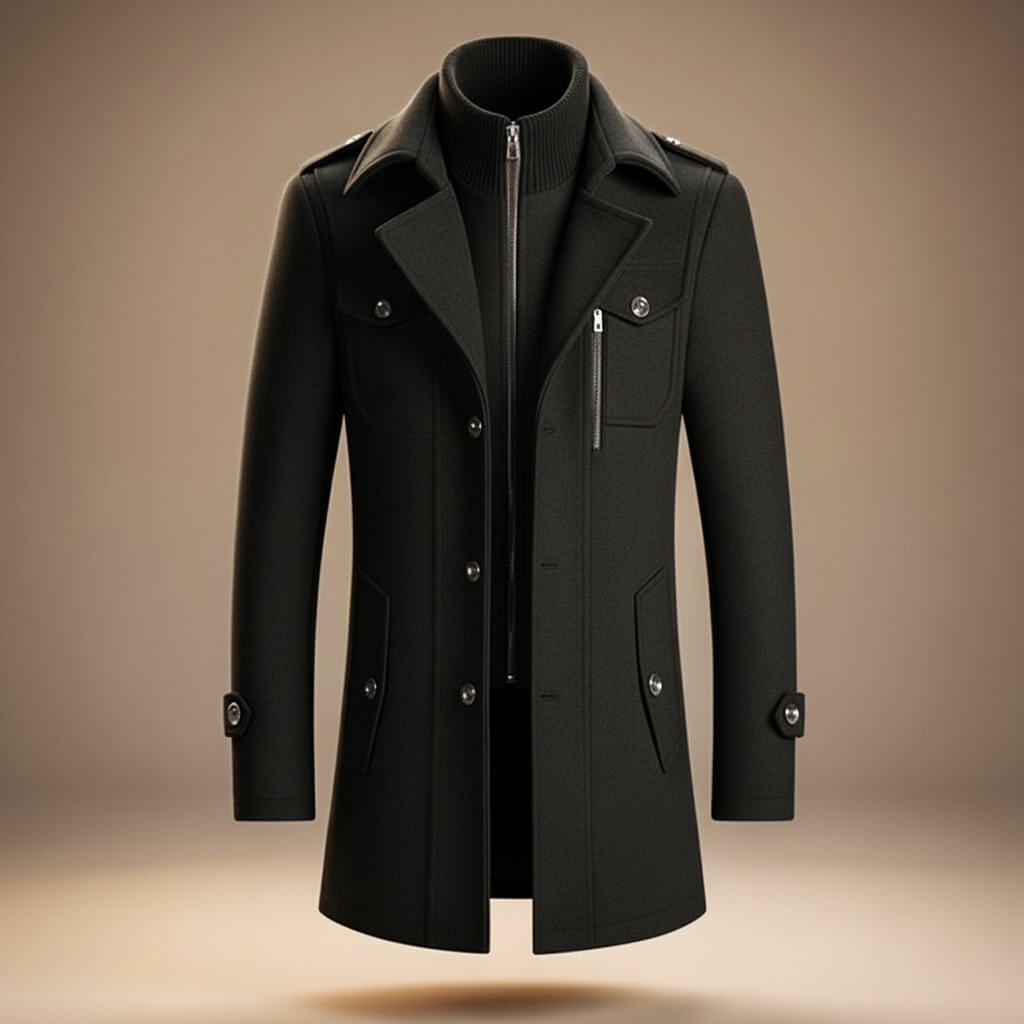 Callum | Pure Virgin Wool Coat for Winter