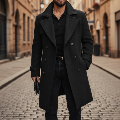 Kai | Men's Classic Wool Coat for Winter