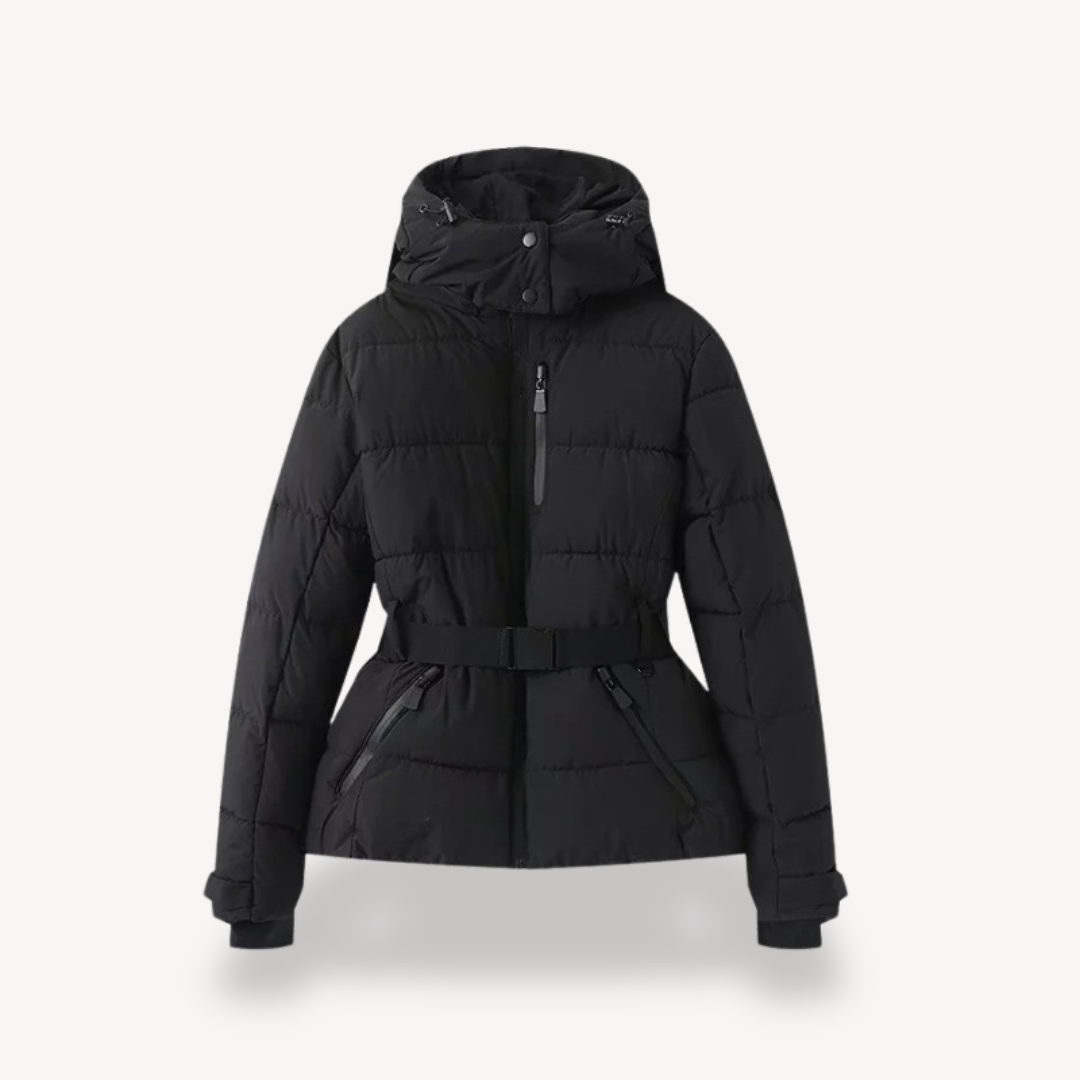 Riley | Women's Hooded Belted Puffer Jacket for Winter