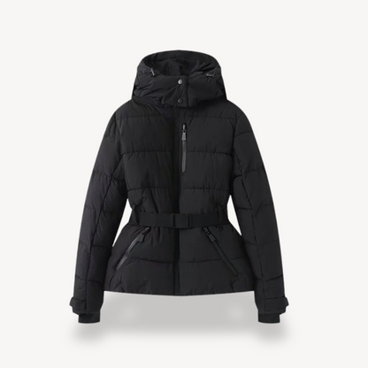 Riley | Women's Hooded Belted Puffer Jacket for Winter