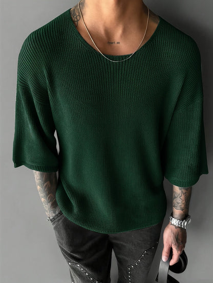 Elliot | Men's Textured Knit Pullover Jumper for Winter