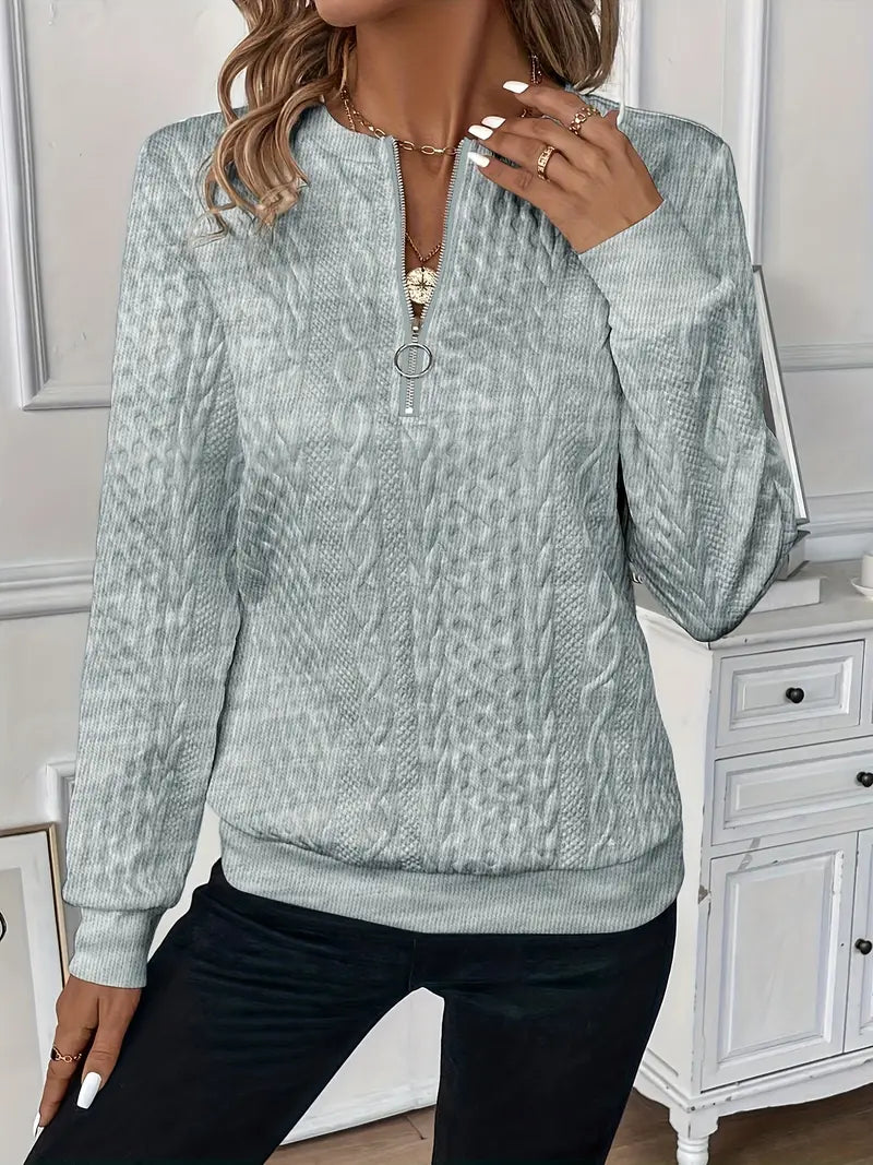 Amy | Stylish Zipper Jumper for Winter