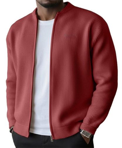 Joseph | Men's Ribbed Zip-Up Cardigan Jacket for Winter