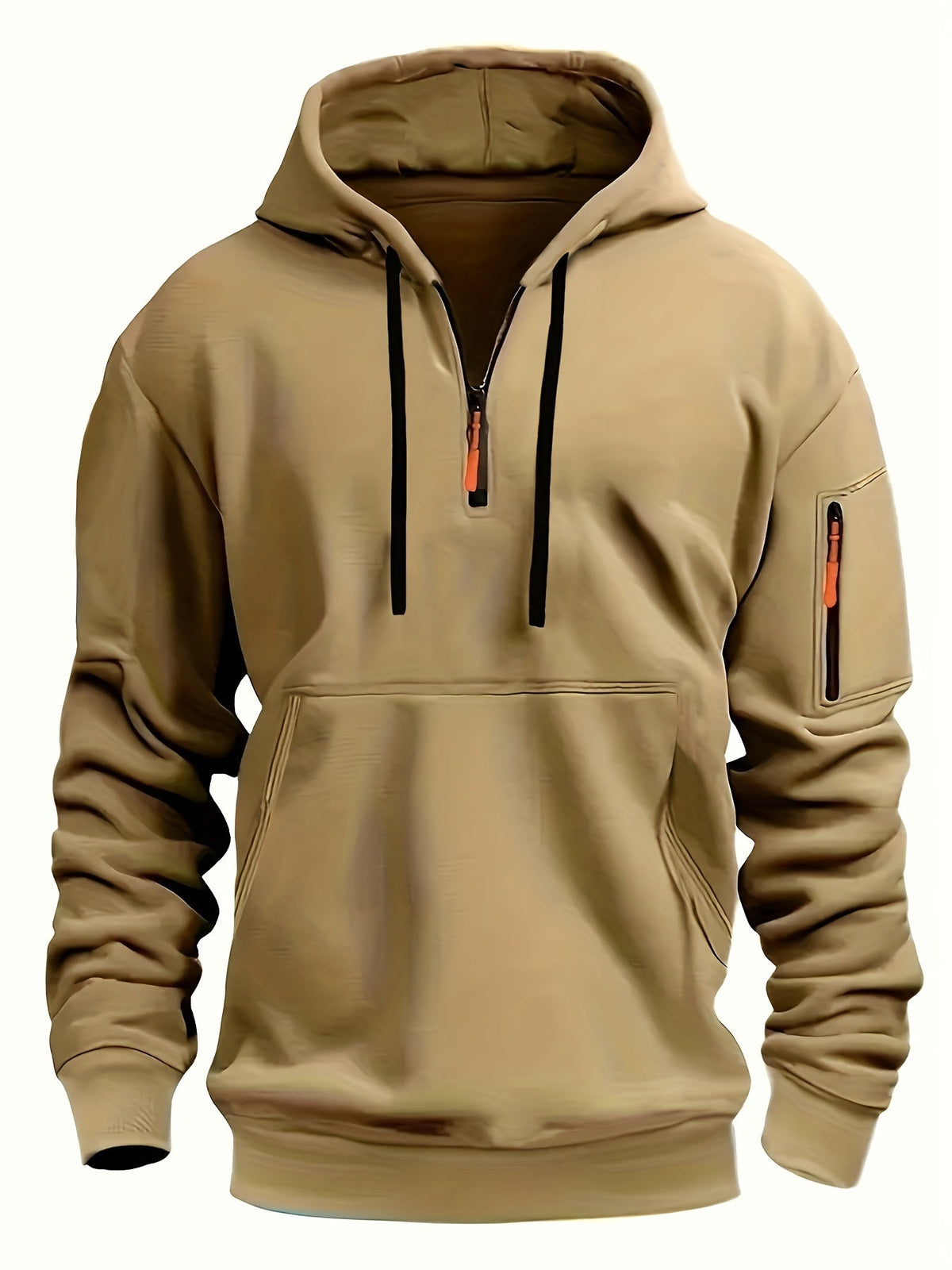Callum | Men's Classic Solid Zip-Up Hoodie for Winter
