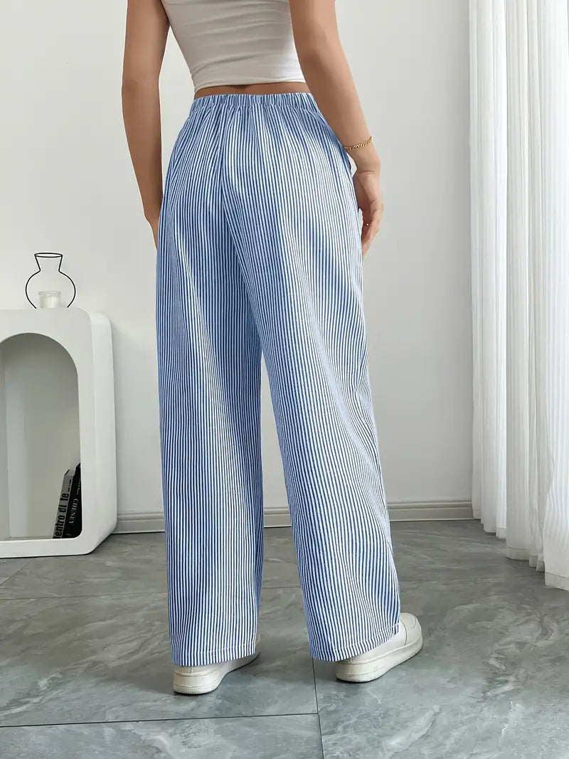 Linda | Chic Striped Trousers with Pockets
