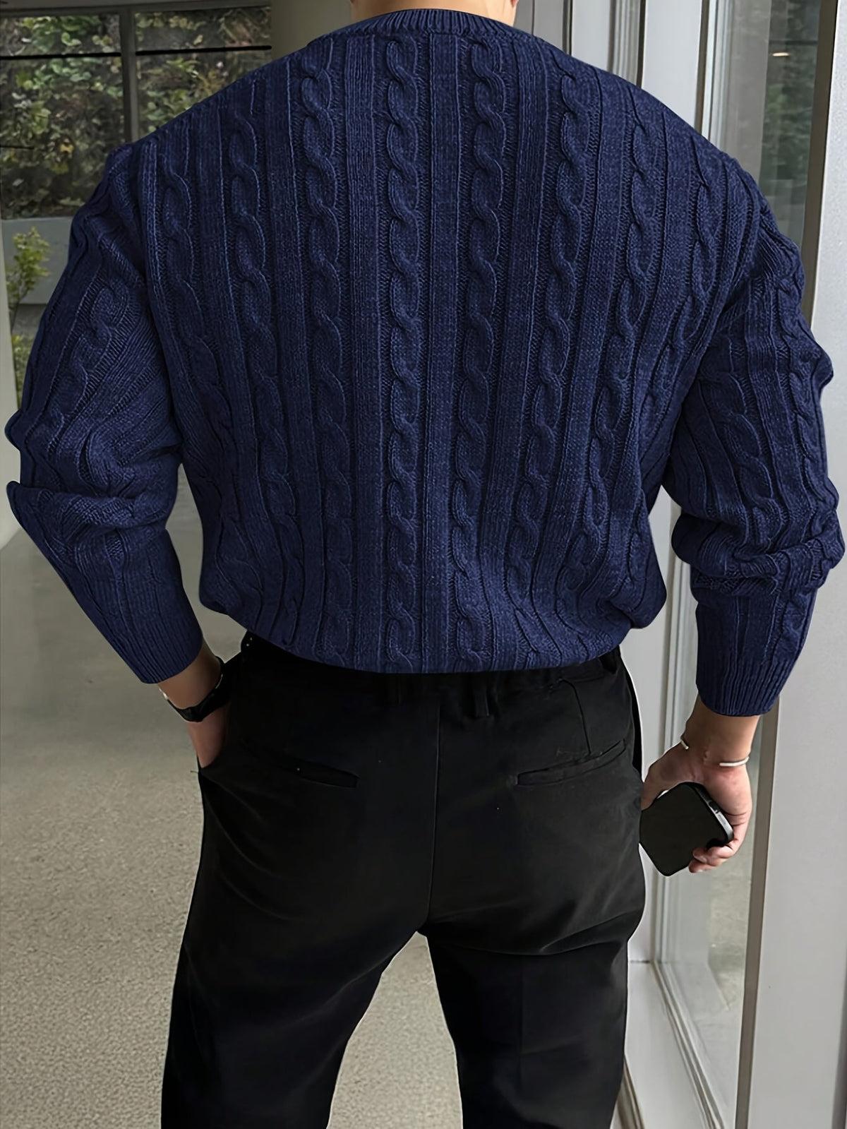 Albie | Men's Stylish Twisted-Knit Jumper for Winter