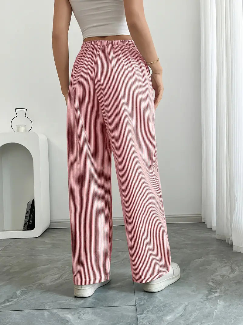 Linda | Chic Striped Trousers with Pockets