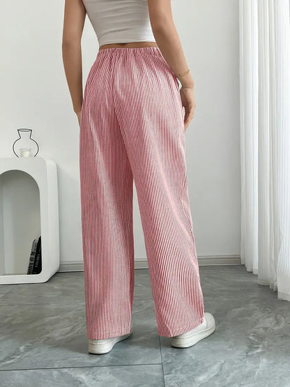 Linda | Chic Striped Trousers with Pockets