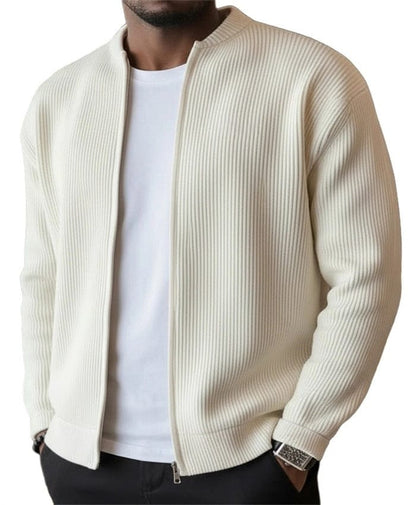 Joseph | Men's Ribbed Zip-Up Cardigan Jacket for Winter
