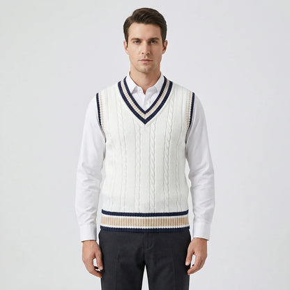 Casual Preppy Knit Jumper Vest