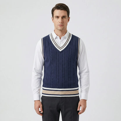 Casual Preppy Knit Jumper Vest