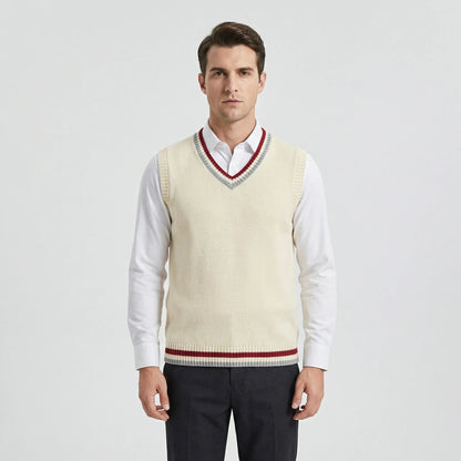 Casual Preppy Knit Jumper Vest