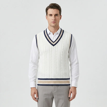 Casual Preppy Knit Jumper Vest