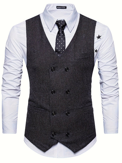 Benjamin | Men's V-Neck Waistcoat