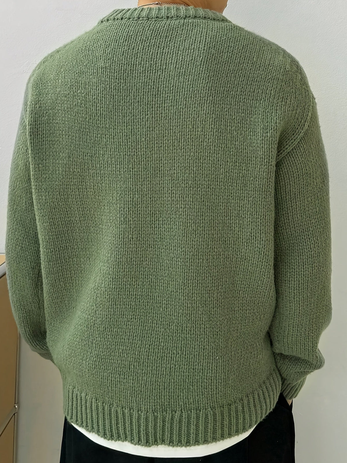 Quentin | Men's Solid-Knit Crewneck Jumper for Winter