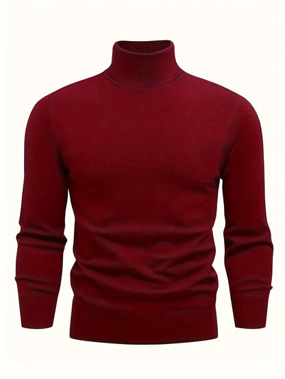Ethan | Men's High-Neck Knit Jumper for Winter