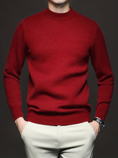 Leo | Men's Cosy High-Neck Knit Pullover for Winter