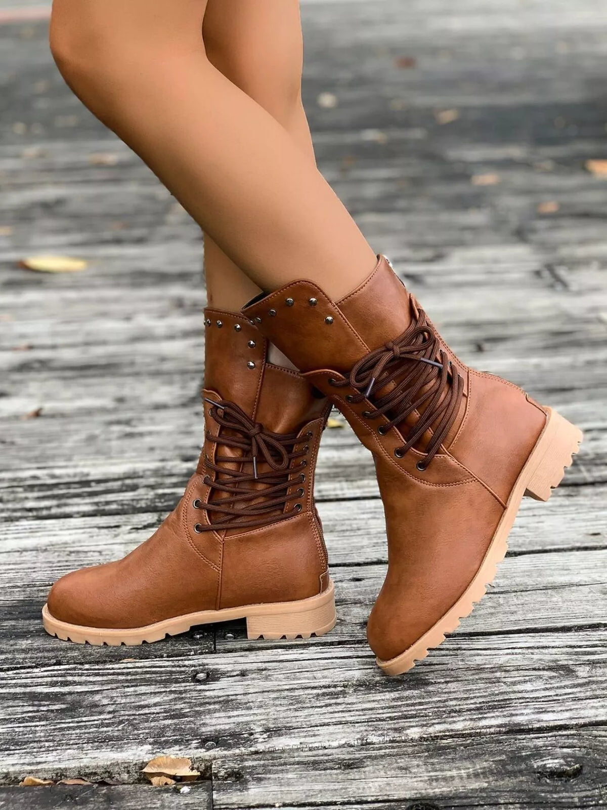 Susan | Women's Elegant Round-Toe Block Heel Boots