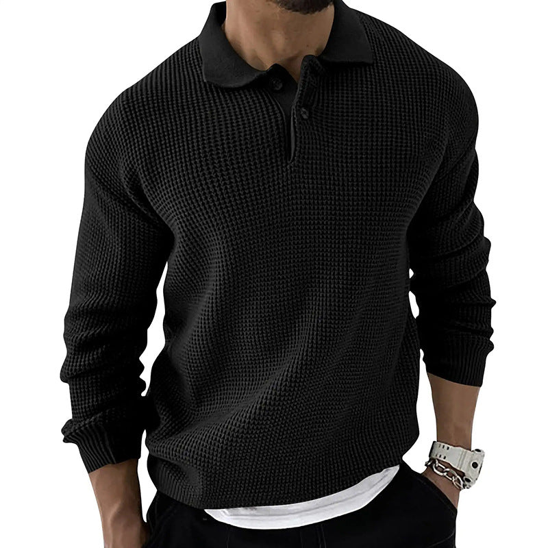 Demetrius Men's Classic Long-Sleeve Polo Sweater